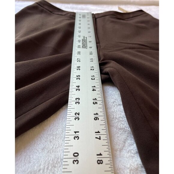 Pursuits Ltd Womens High Rise Wide-Leg Dress Pants Size 8 Brown Stretch New - Picture 3 of 8
